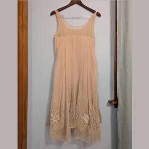 BHLDN Taite Embroidered Sequin Dress by Pallavi Mohan Size 4 - Like New